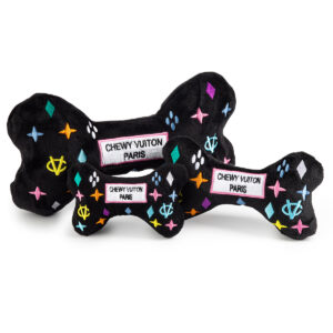 Black-Monogram-Chewy-Vuiton-Bone-Dog-Toy